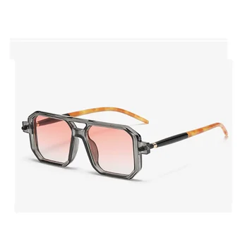 Moda Kvadratnih sončna Očala Za Ženske Moški Letnik blagovne Znamke Oblikovalec Punk sončna Očala Clear Leče Ogledalo Očala UV400