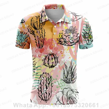 2023 Novi Moški Golf Majica Poletni Športi Golf Oblačila Kratek Rokav T-shirt Quick Dry Dihanje Polo Majice za Moške Golf Obrabe