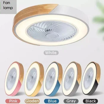 Inteligentni stropni ventilator s svetlobo, ki se uporablja za kuhinjo, jedilnico in spalnica dekoracijo, 50 cm tiho, nevidno fan