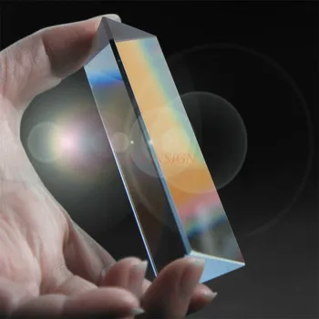 3.9 Cm / 100mm Optično Steklo, Trikotna Prizma Trojno Prizma za znanstvene Poskuse Poučevanja Svetlobni Spekter, Fizika ali