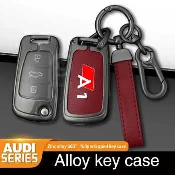 Za Audi A1 S1 8x S line 2016 2018 2019 2023 po Meri LOGO Cinkove Zlitine Avto Ključ Primeru Daljinski upravljalnik Zaščitnik Keychain Dodatki
