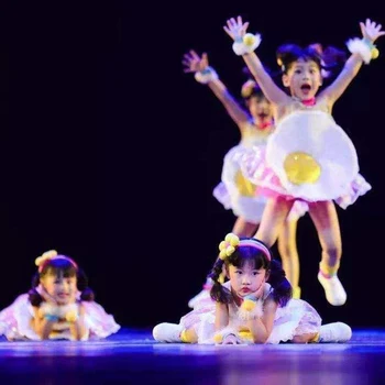 Otrok fazi kostum otrok lotus style plesa kostum Pengpeng krilo srčkan Novega Leta Dan otrok uspešnosti kostum