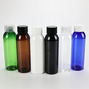 250 ML X 25 Prenosni Krog Ramenski Plastično Stekleničko Z Dvojno navoj Prazno Eterično Olje Bistvo Vodo Embalaža PET Plastenk