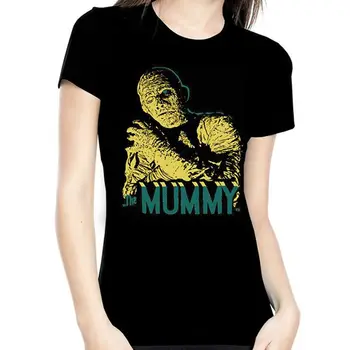 UNIVERZALNI Mumija Žareti V Temno Mladince T-Shirt S-XL NOVE dolgimi rokavi