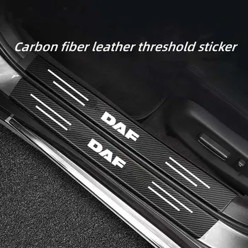 Avtomobilska vrata stražar ogljikovih vlaken prag nalepka je primerna za DAF XF 95 105 PRIM LF VAN zadnji odbijač dekorativne nalepke