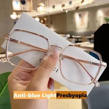 Ženski Luksuzni Obravnavi Očala Letnik HD Vizijo Modra Svetloba Blokiranje Očala Dame Nove Modne Pregleden Daleč Pogled Presbyopia