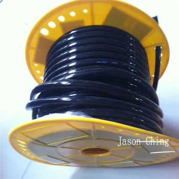 Cev PU Pnevmatsko Cev 12 mm x 8 mm za pnevmatika 1Meter Črne barve