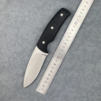 Celotno Tang Fiksno Rezilo Lovski Nož z Usnjenim Tulec G10 Prostem Kampiranje EOS Orodje za Preživetje Lovski Nož