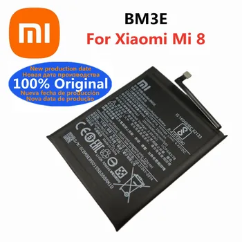 Novo Xiao Mi Originalne Baterije Telefona BM3E Za Xiaomi Mi 8 Mi8 M8 M 8 3400mAh Visoka Zmogljivost Polimer Zamenjava Baterije Na Zalogi