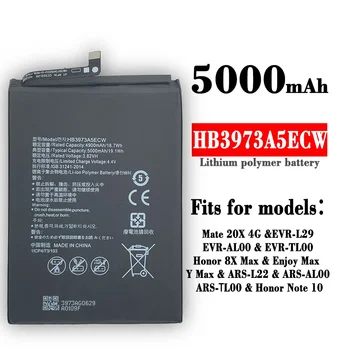 HB3973A5ECW Baterija Za Huawei Honor Note10 8X max Mate20x Opomba 10 Mate 20x Mobilni Telefon Bateria 5000mAh Visoke Kakovosti Brezplačna Orodja