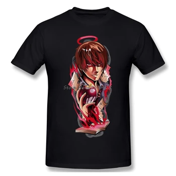 Moda Graphic T-shirt Risank Anime Smrti Opomba (2) Priložnostne Moške O-vratu Bombaž Majica s kratkimi rokavi Top Prevelik Streetwears