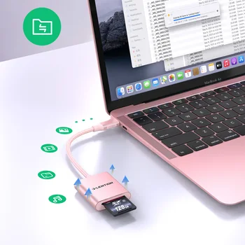 LENTION USB C HUb Kartic Tip C za SD/Micro SD Adapter 3.0 Bralnik Kartic za MacBook Pro 13/15/16, Novi Mac Zrak/iPad Površine