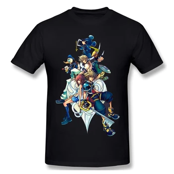 T-Shirt Za Moške Kingdom Hearts 2 - Znake, Ki Zajema 100% Bombaž Kraljestvo Srca T Shirt Anime Smešno Harajuku Ulične