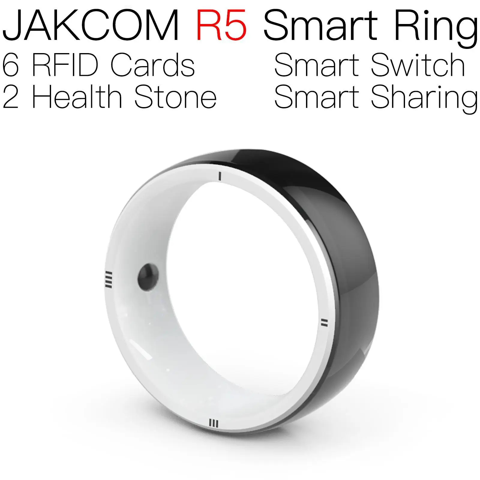 JAKCOM R5 Smart Obroč Za moške, ženske čarobne kartice tekočina iz em4305 žeton cortina zunanjost neprepustne napiše rfid ključ sponke frekvenca
