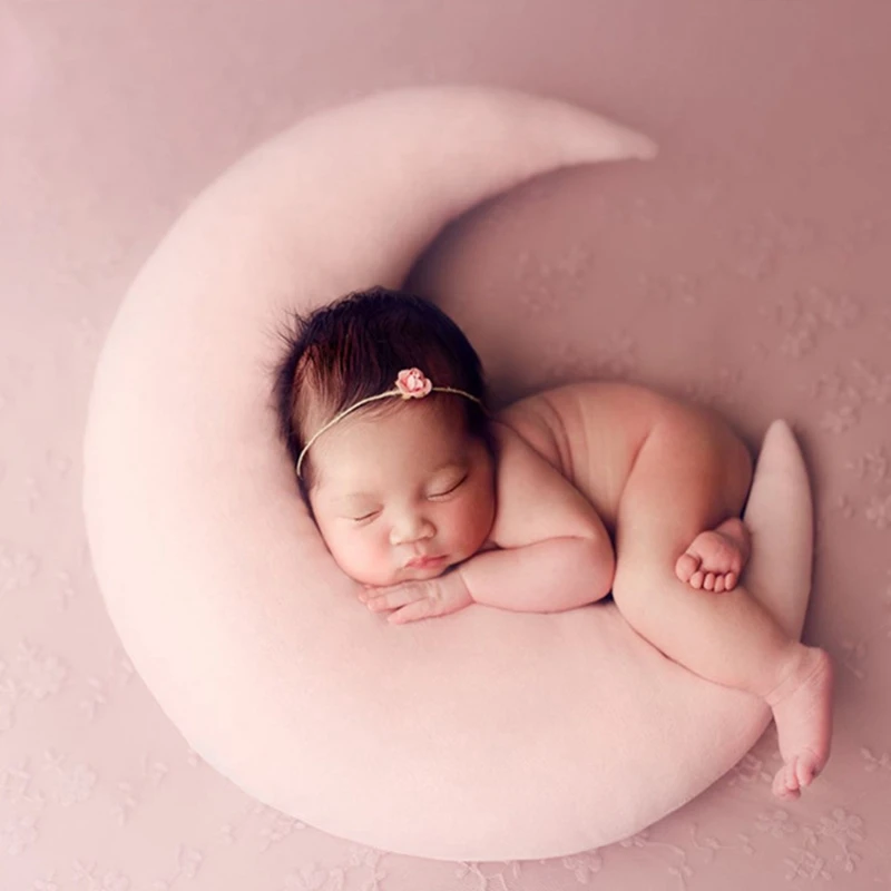 Otroška Fotografija, Ki Predstavljajo Rekviziti Luna Blazino Dojenčke Foto Opremo