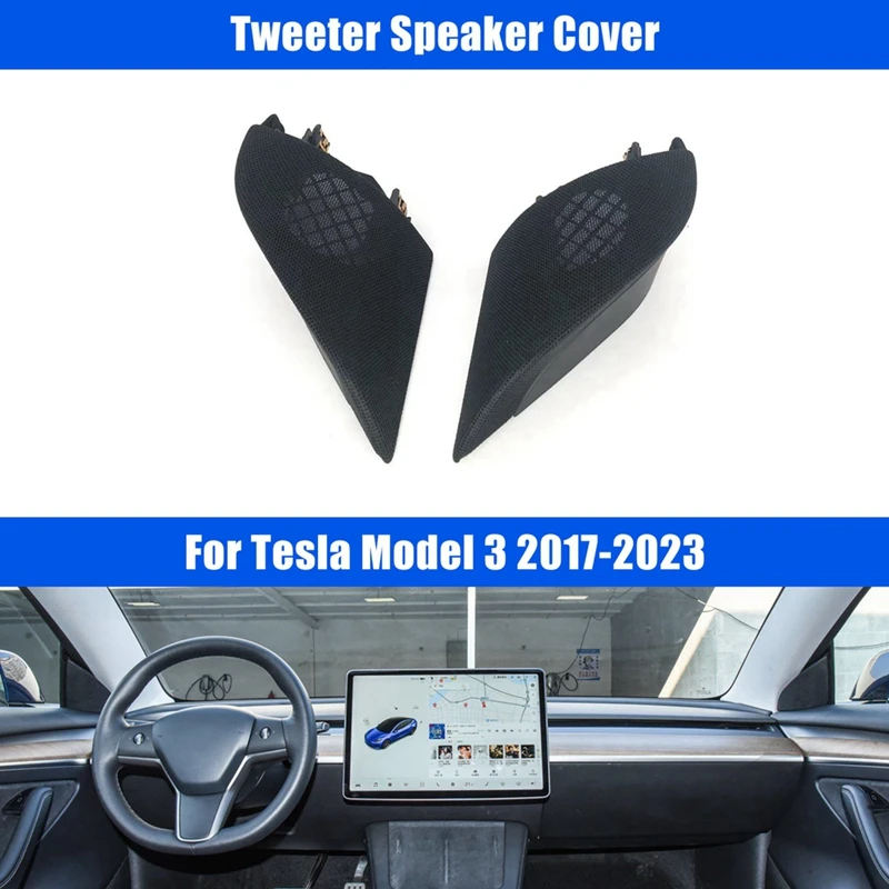 Ustreza Za Tesla Model 3 2017-2023 Avto Spredaj LH RH Strani Visoko tonski Zvočnik Pokrov Skp 1095686-00-F 1095657-00-F Deli